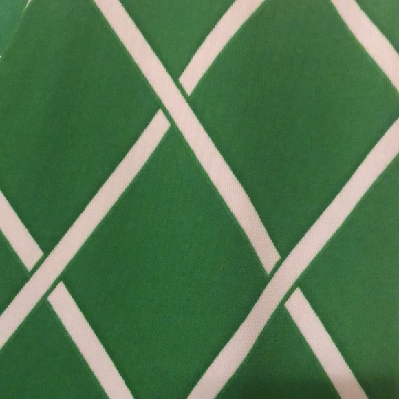 Ann Taylor Green & White Sleeveless Dress. MP. - Picture 4 of 6